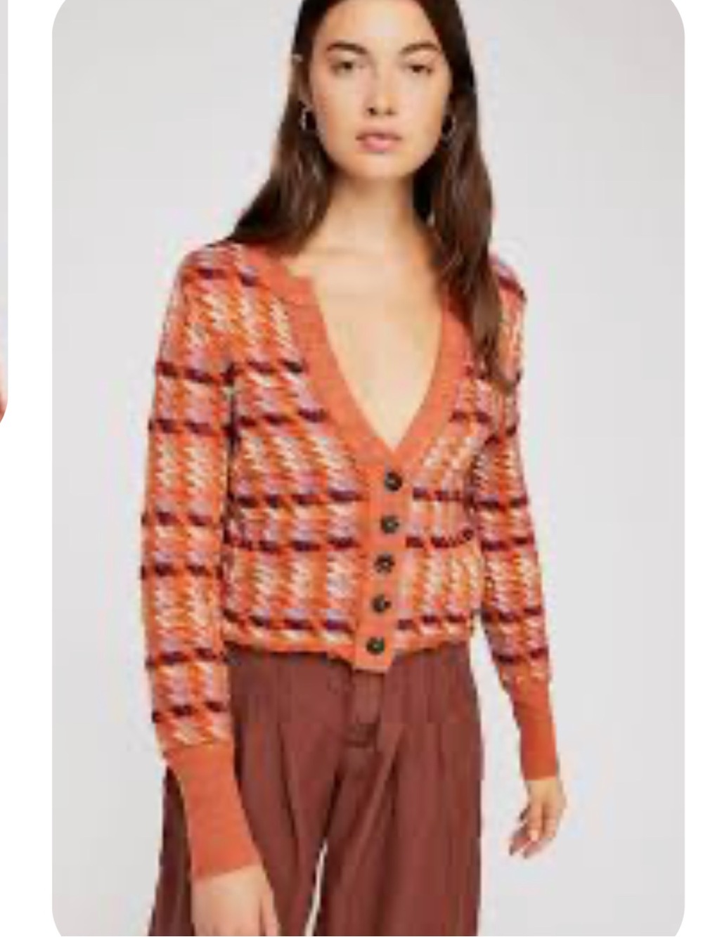 Free People V neckline front button up Gardigan